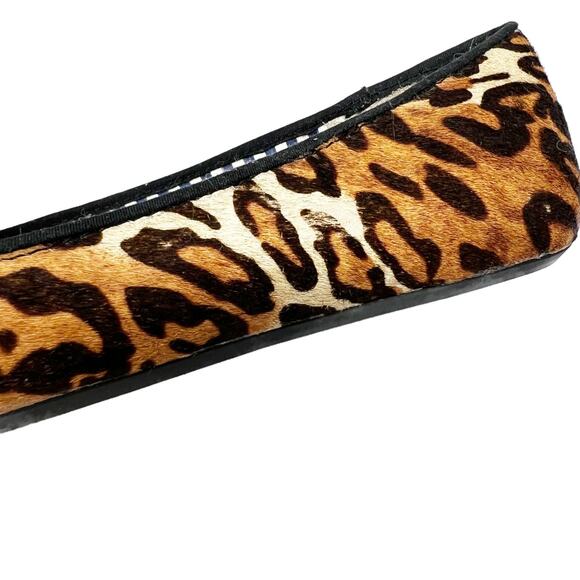 Charles Philip Shanghai Leopard Calf Hair Tassel Smoking Loafer Slip-On Flats 7 - Picture 10 of 12